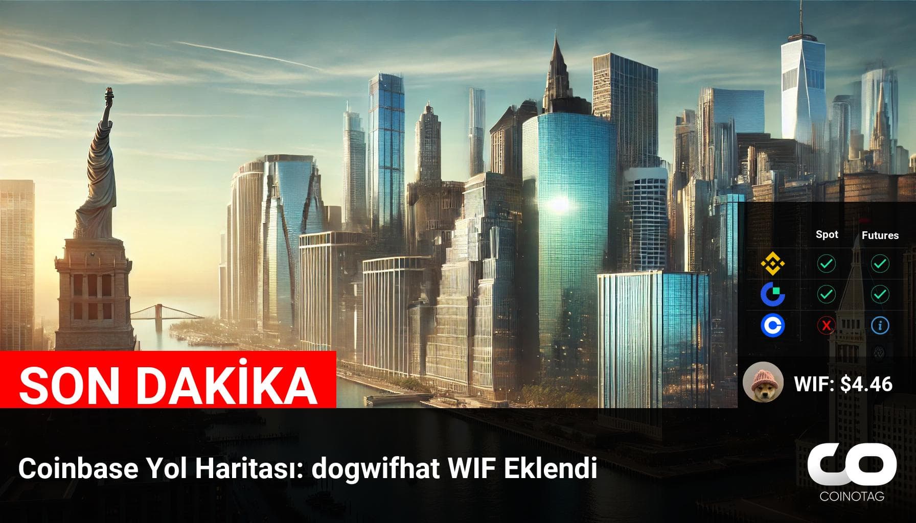 Coinbase Yol Haritası: dogwifhat WIF Eklendi!