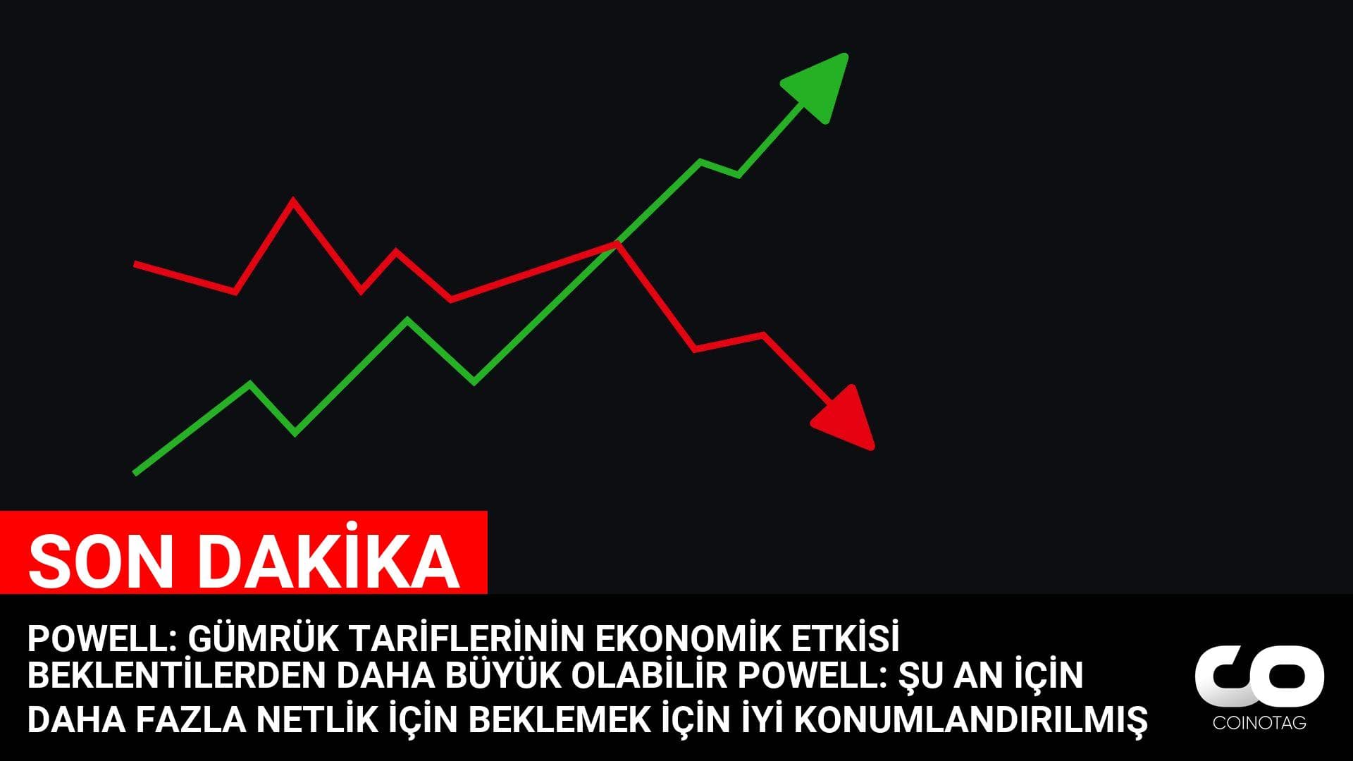 POWELL: GÜMRÜK TARİFLERİNİN EKONOMİK ETKİSİ BEKLENTİLERDEN DAHA BÜYÜK OLABİLİR
POWELL: ŞU AN İÇİN DAHA FAZLA NETLİK İÇİN BEKLEMEK İÇİN İYİ KONUMLANDIRILMIŞ