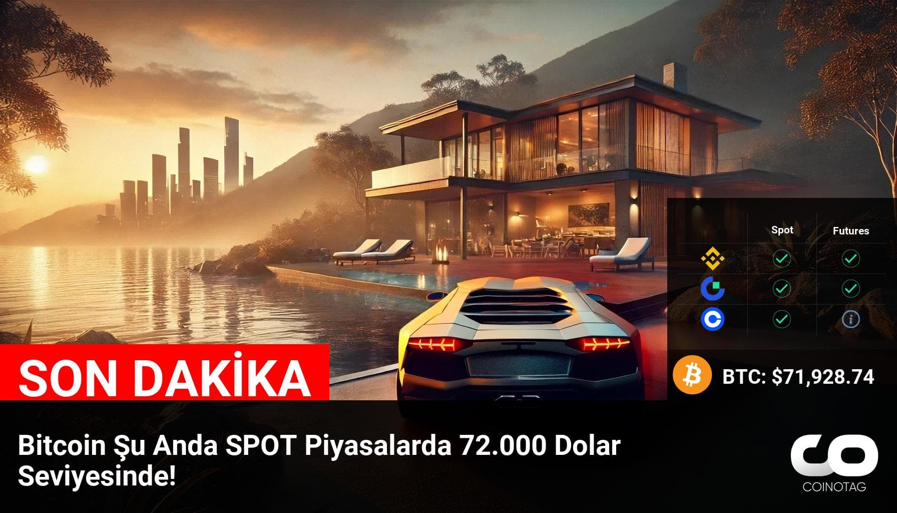 Bitcoin, SPOT Piyasalarda 72.000 Dolar Seviyesinde – Son Durum ve AI Yorumu