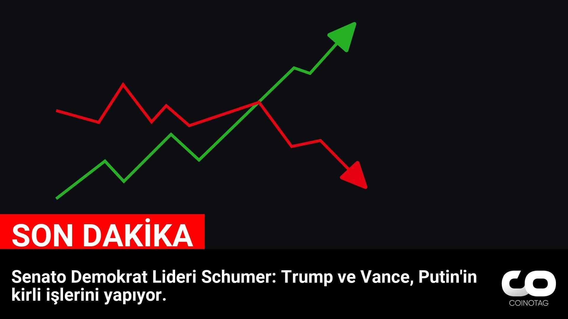 Senato Demokrat Lideri Schumer: Trump ve Vance, Putin’in kirli işlerini yapıyor.