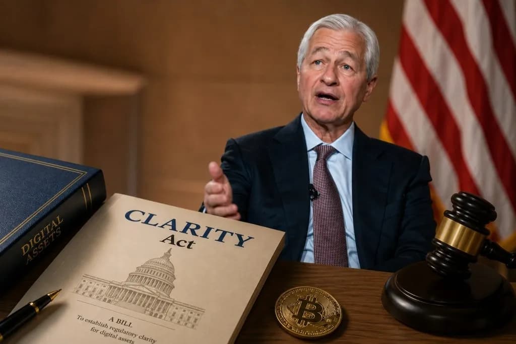 JPMorgan CEO’su: “Bankalar, Mevcut Haliyle Kripto Para Yasası Clarity Act’i Kabul Etmeye ...