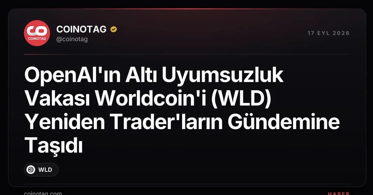 OpenAI'ın Altı Uyumsuzluk Vakası Worldcoin'i (WLD) Yeniden Trader'ların Gündemine Taşıdı