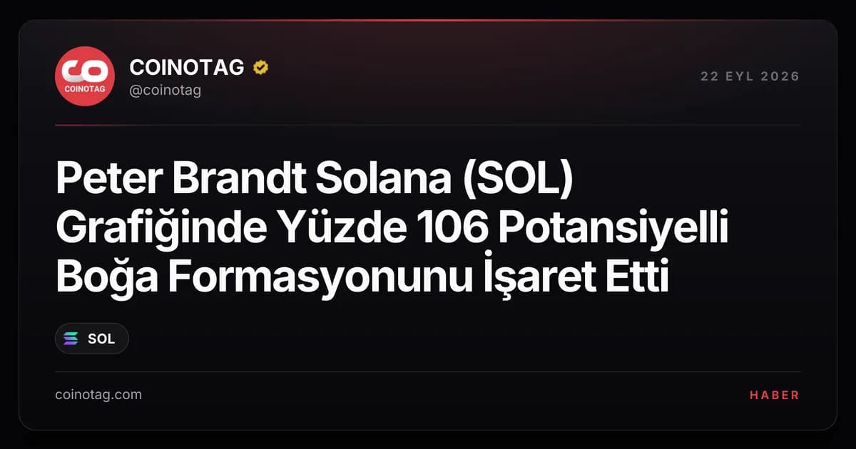 Peter Brandt Solana (SOL) Grafiğinde Yüzde 106 Potansiyelli Boğa Formasyonunu İşaret Etti