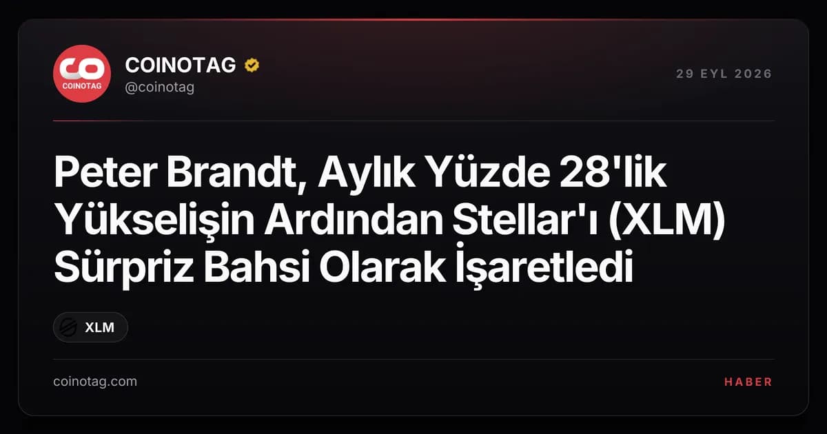 Peter Brandt, Aylık Yüzde 28'lik Yükselişin Ardından Stellar'ı (XLM) Sürpriz Bahsi Olarak İşaretledi