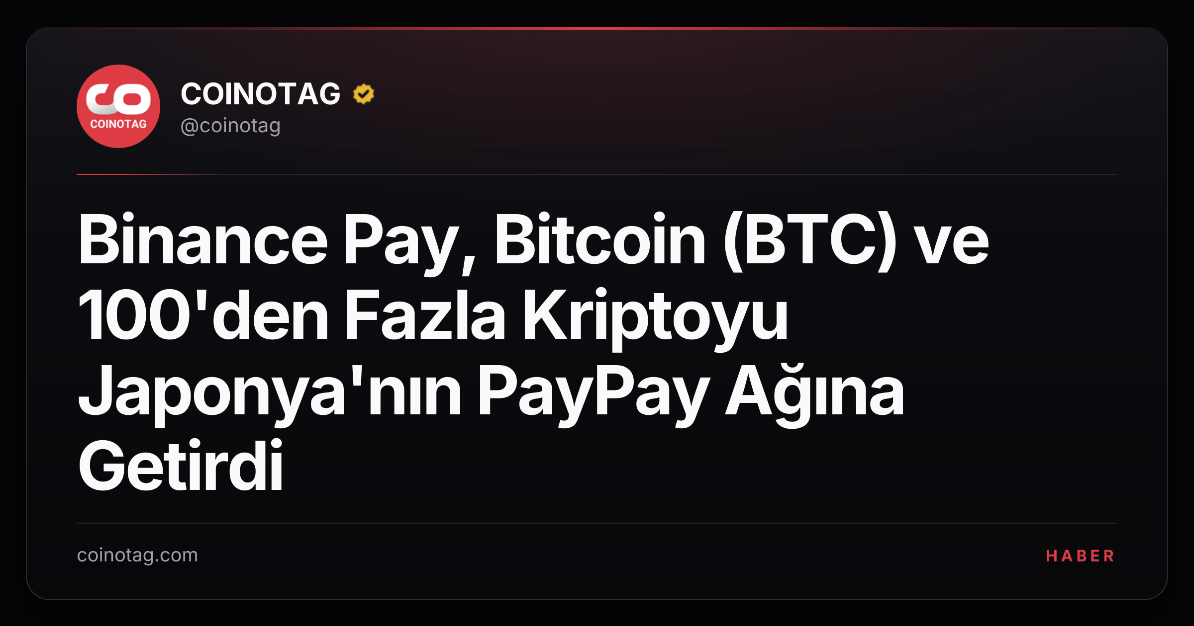 Binance Pay, Bitcoin (BTC) ve 100'den Fazla Kriptoyu Japonya'nın PayPay Ağına Getirdi