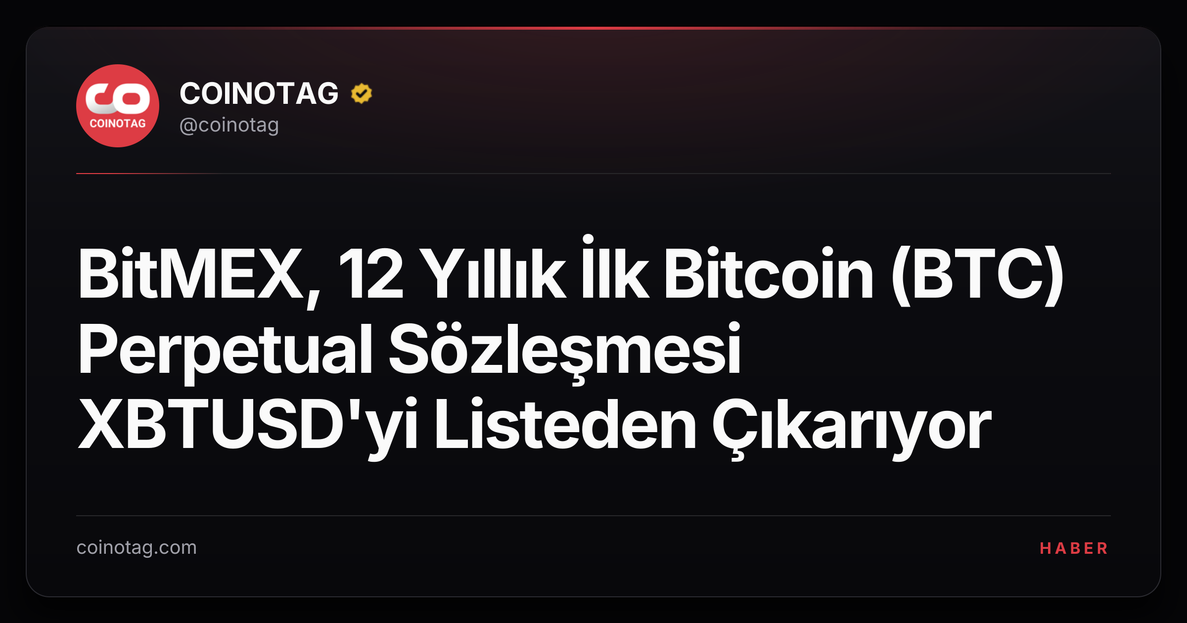 BitMEX, 12 Yıllık İlk Bitcoin (BTC) Perpetual Sözleşmesi XBTUSD'yi Listeden Çıkarıyor