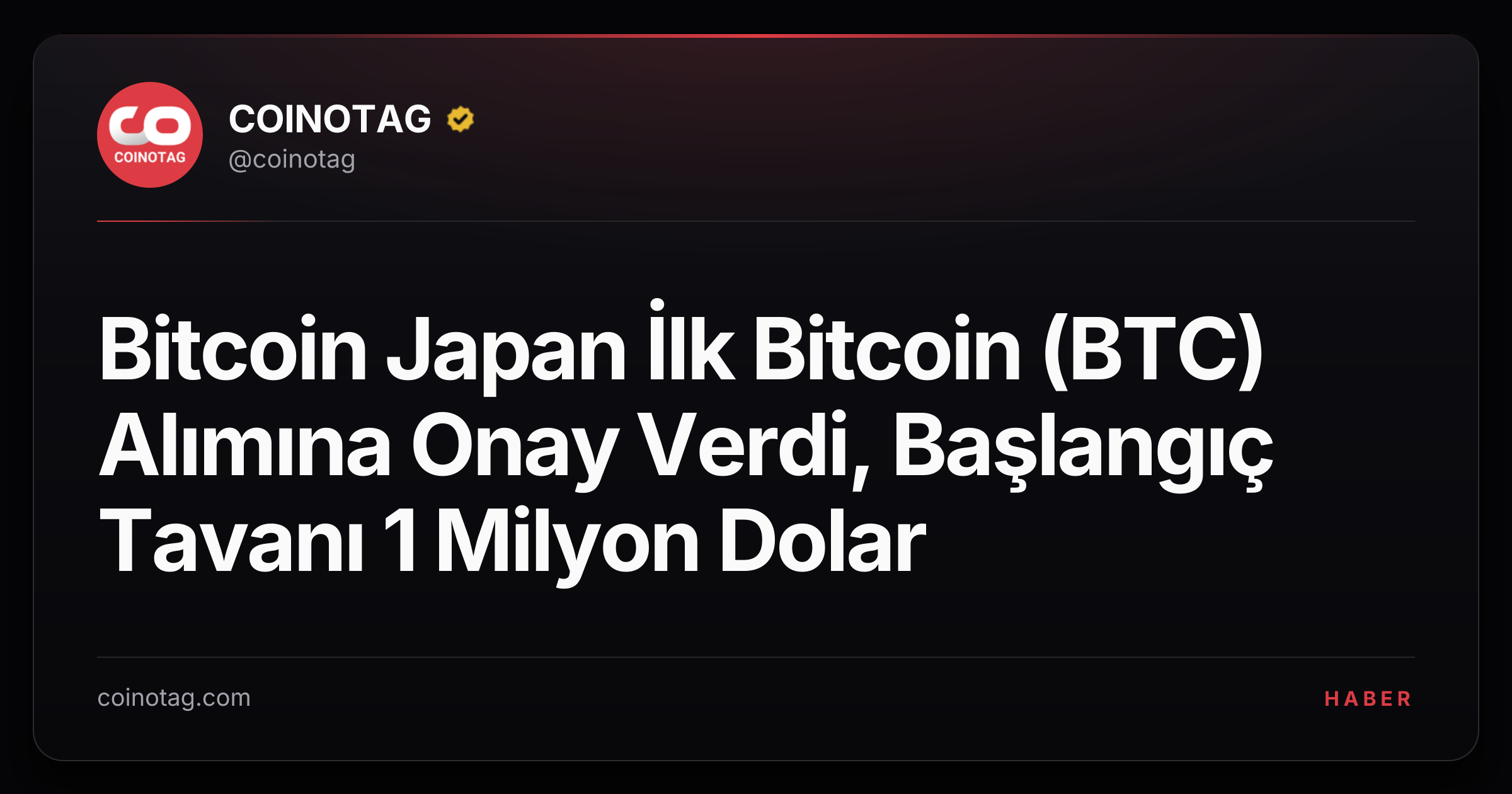 Bitcoin Japan İlk Bitcoin (BTC) Alımına Onay Verdi, Başlangıç Tavanı 1 Milyon Dolar