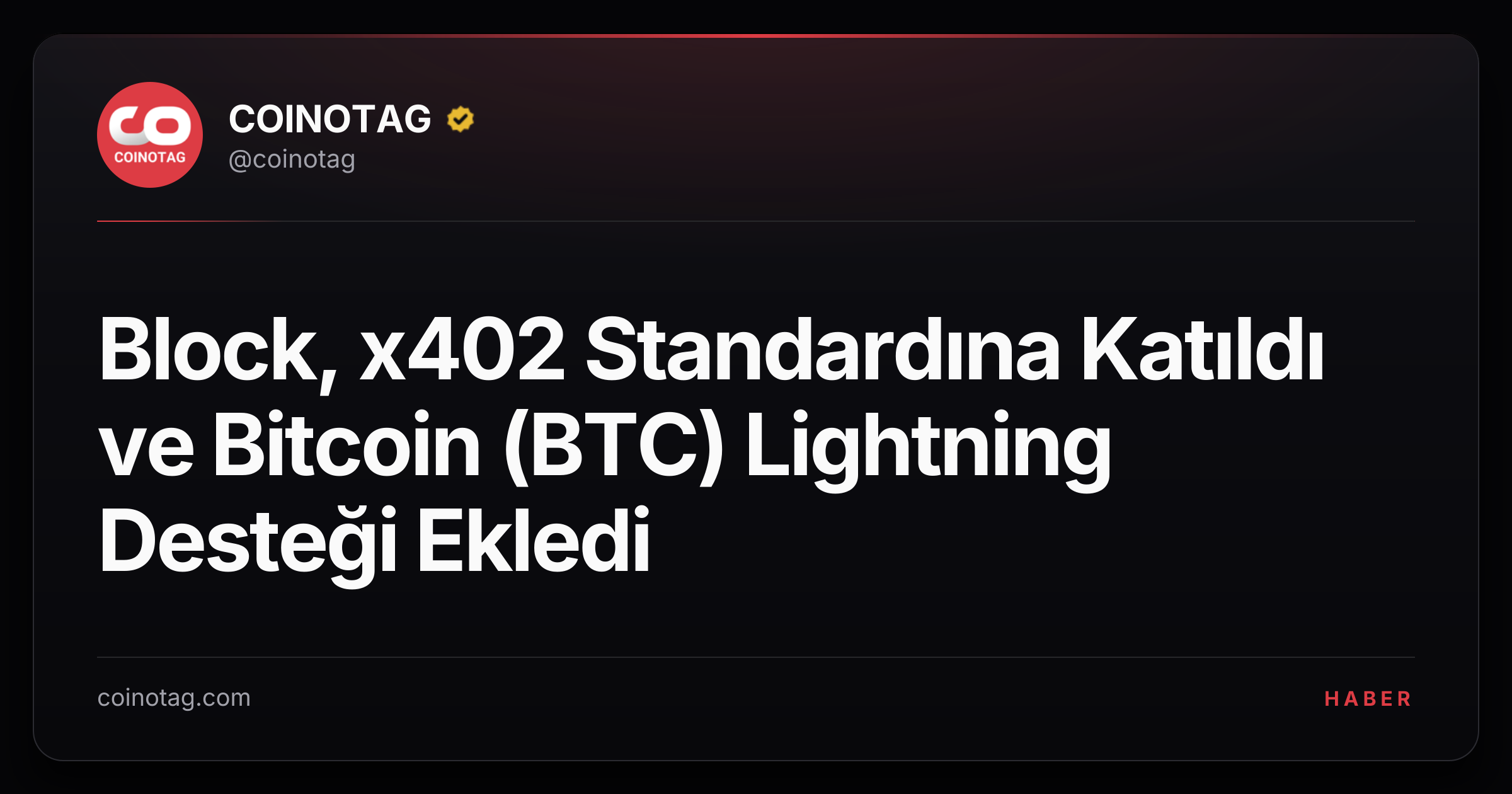 Block, x402 Standardına Katıldı ve Bitcoin (BTC) Lightning Desteği Ekledi
