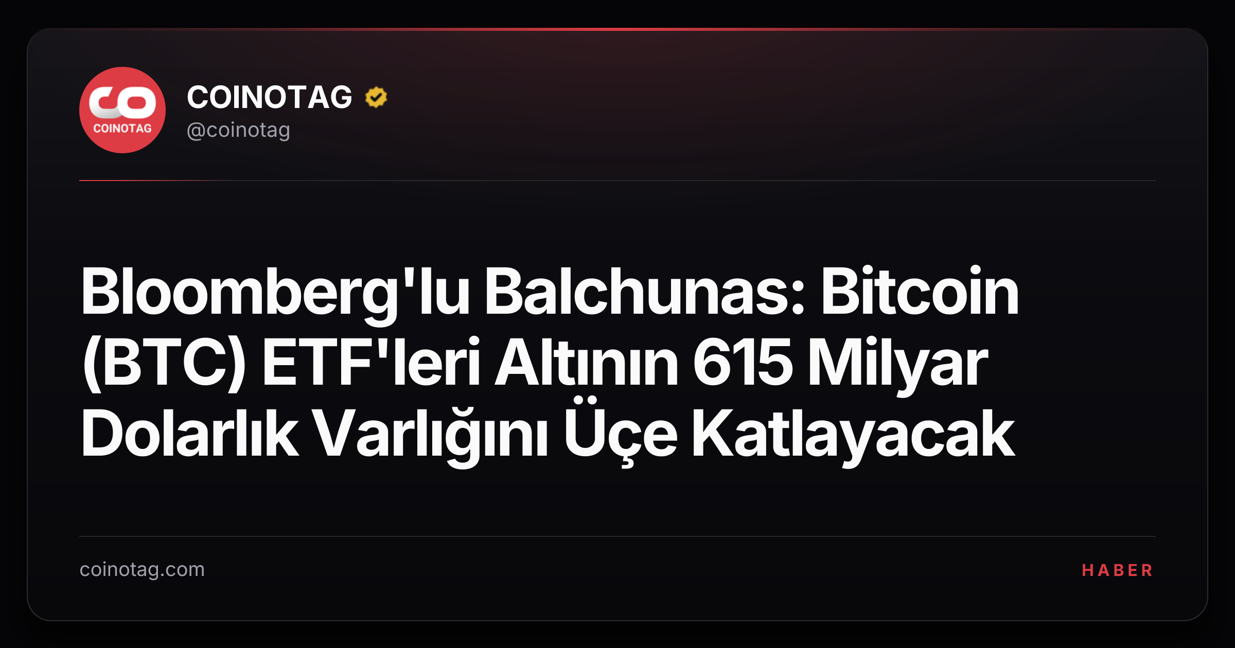 Bloomberg'lu Balchunas: Bitcoin (BTC) ETF'leri Altının 615 Milyar Dolarlık Varlığını Üçe Katlayacak