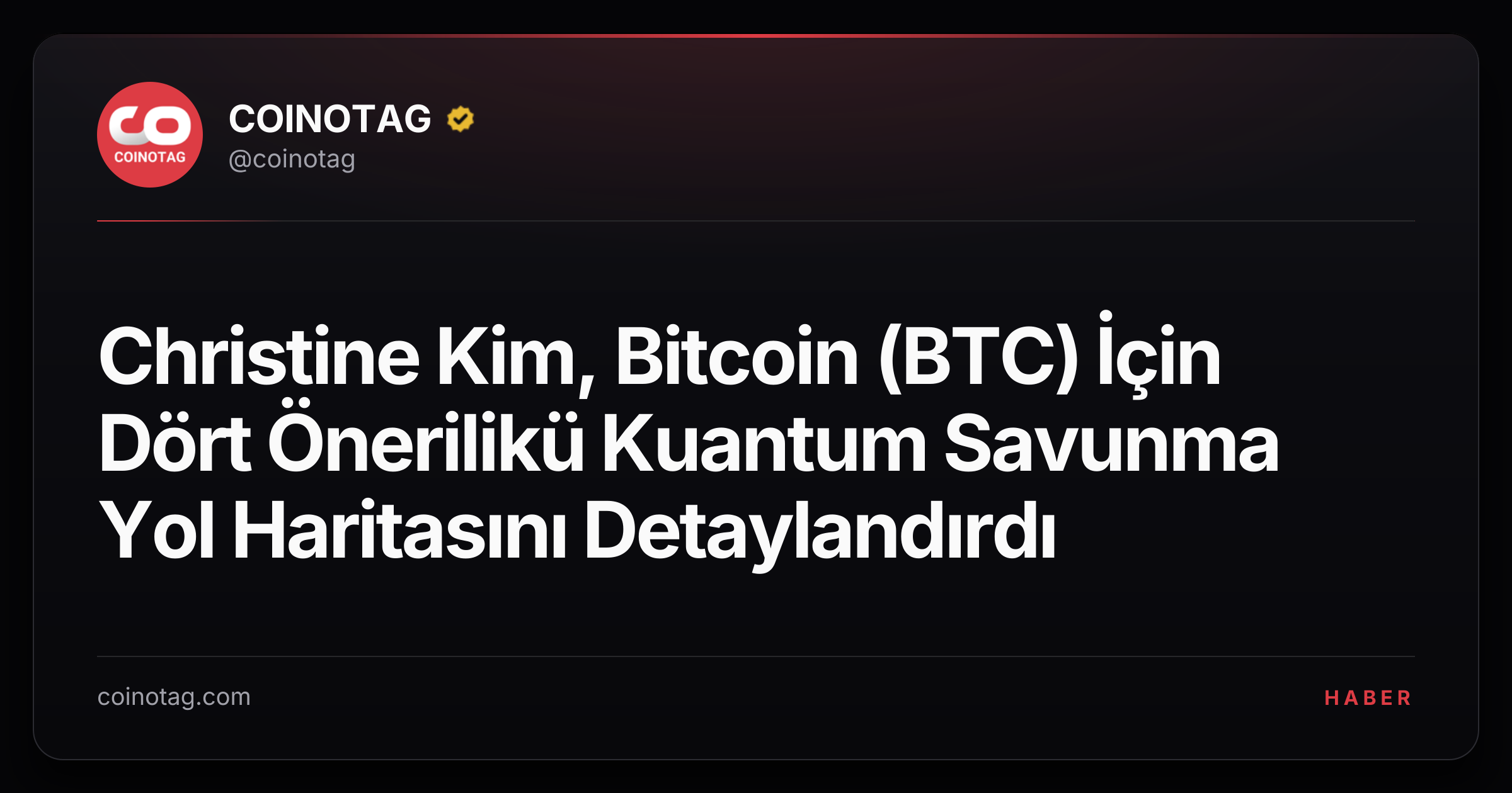 Christine Kim, Bitcoin (BTC) İçin Dört Önerilikü Kuantum Savunma Yol Haritasını Detaylandırdı