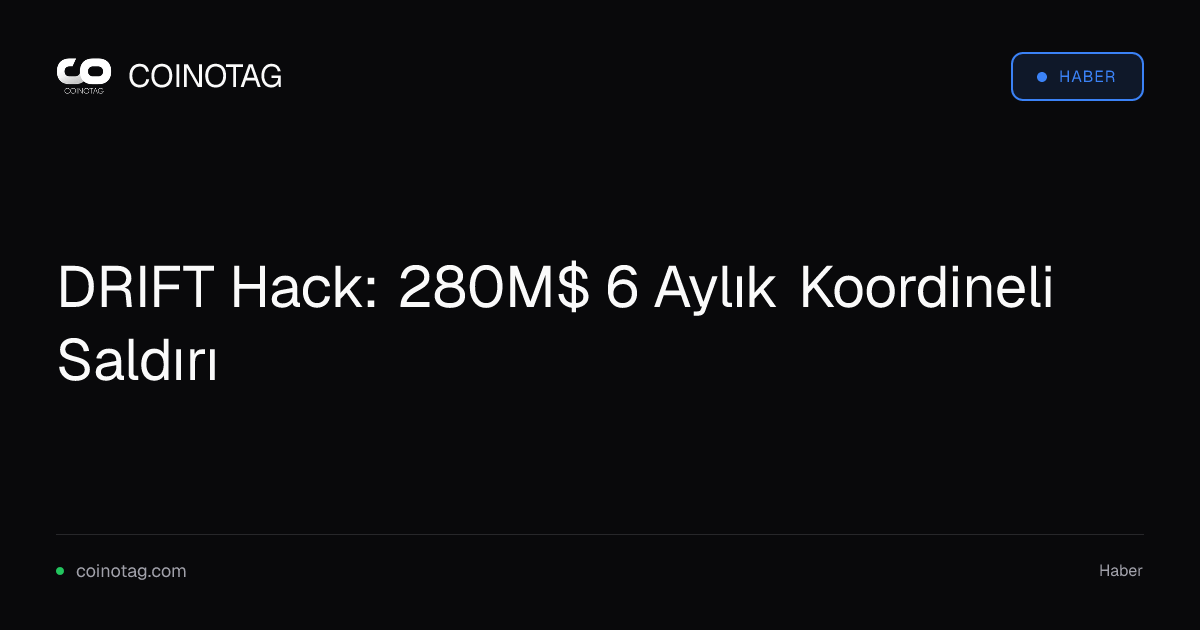DRIFT Hack: 280M$ 6 Aylık Koordineli Saldırı