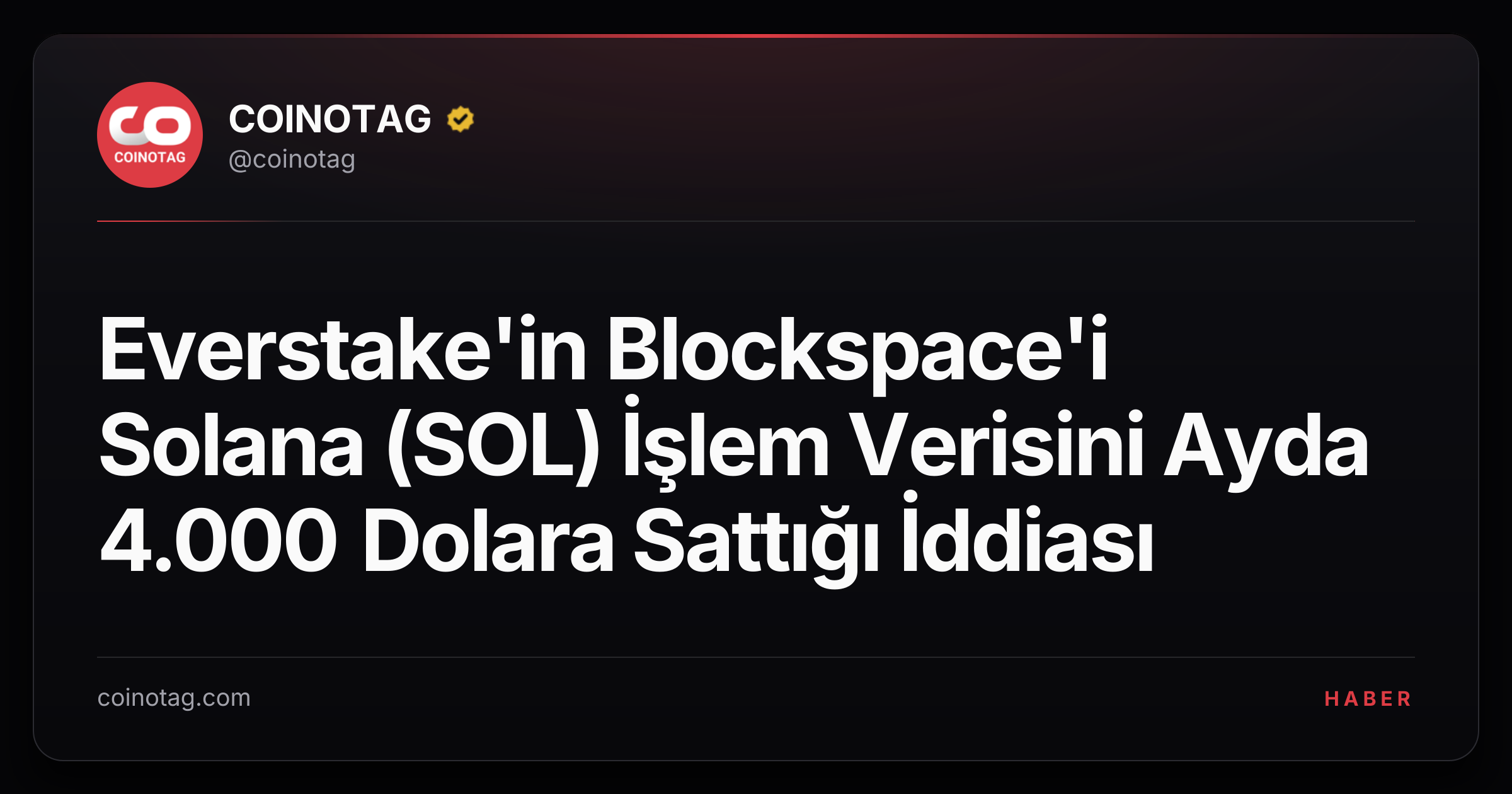 Everstake'in Blockspace'i Solana (SOL) İşlem Verisini Ayda 4.000 Dolara Sattığı İddiası