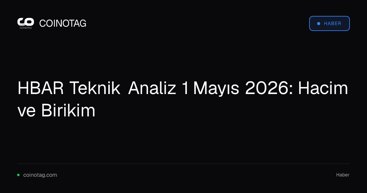 HBAR Teknik Analiz 1 Mayıs 2026: Hacim ve Birikim