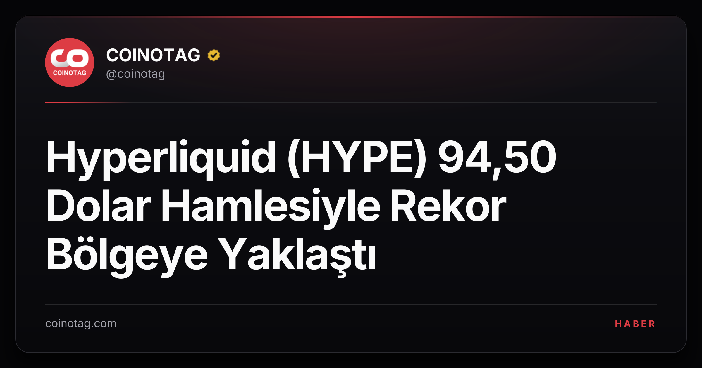Hyperliquid (HYPE) 94,50 Dolar Hamlesiyle Rekor Bölgeye Yaklaştı