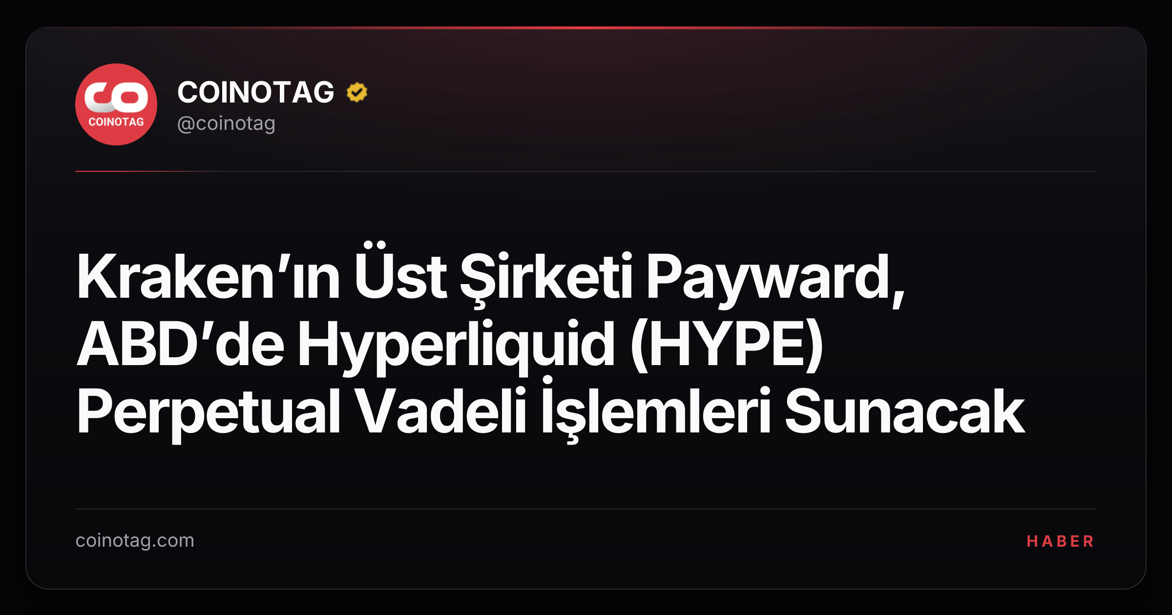 Kraken’ın Üst Şirketi Payward, ABD’de Hyperliquid (HYPE) Perpetual Vadeli İşlemleri Sunacak