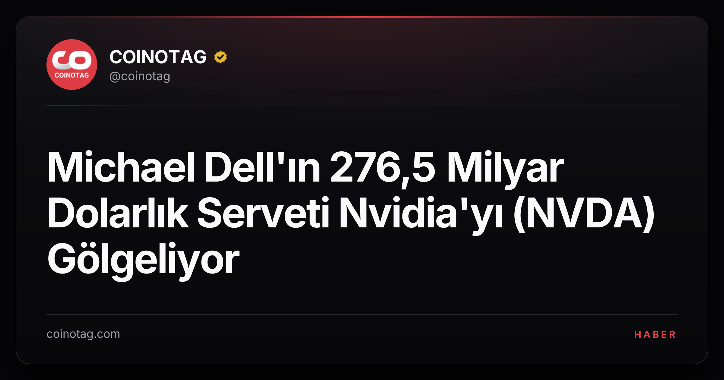 Michael Dell'ın 276,5 Milyar Dolarlık Serveti Nvidia'yı (NVDA) Gölgeliyor