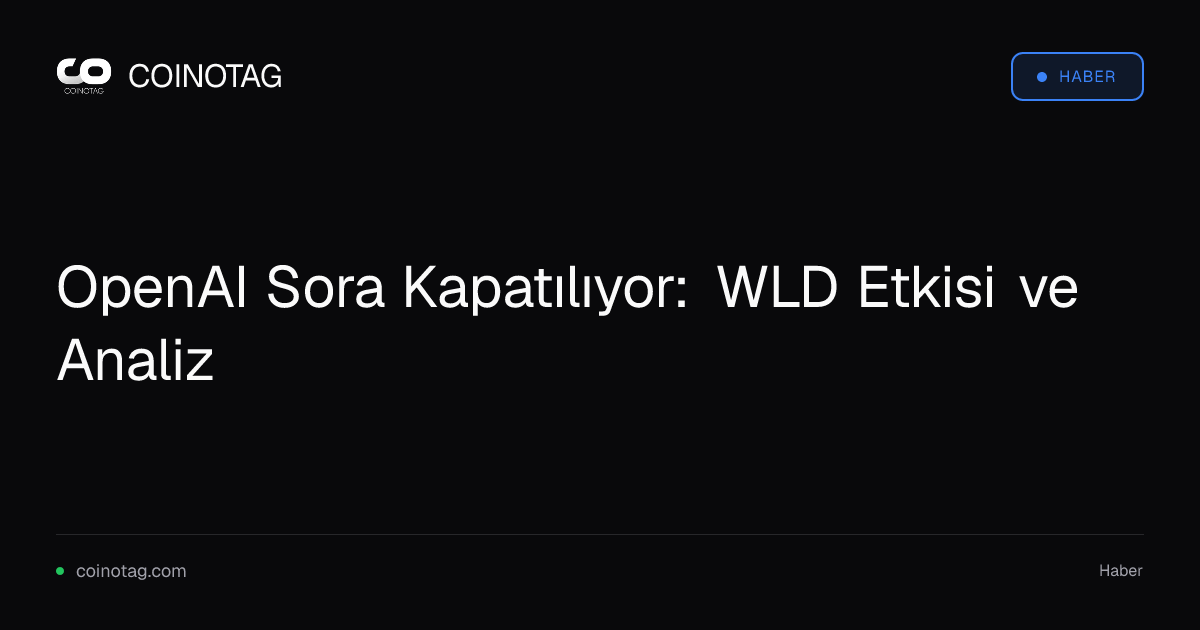 OpenAI Sora Kapatılıyor: WLD Etkisi ve Analiz