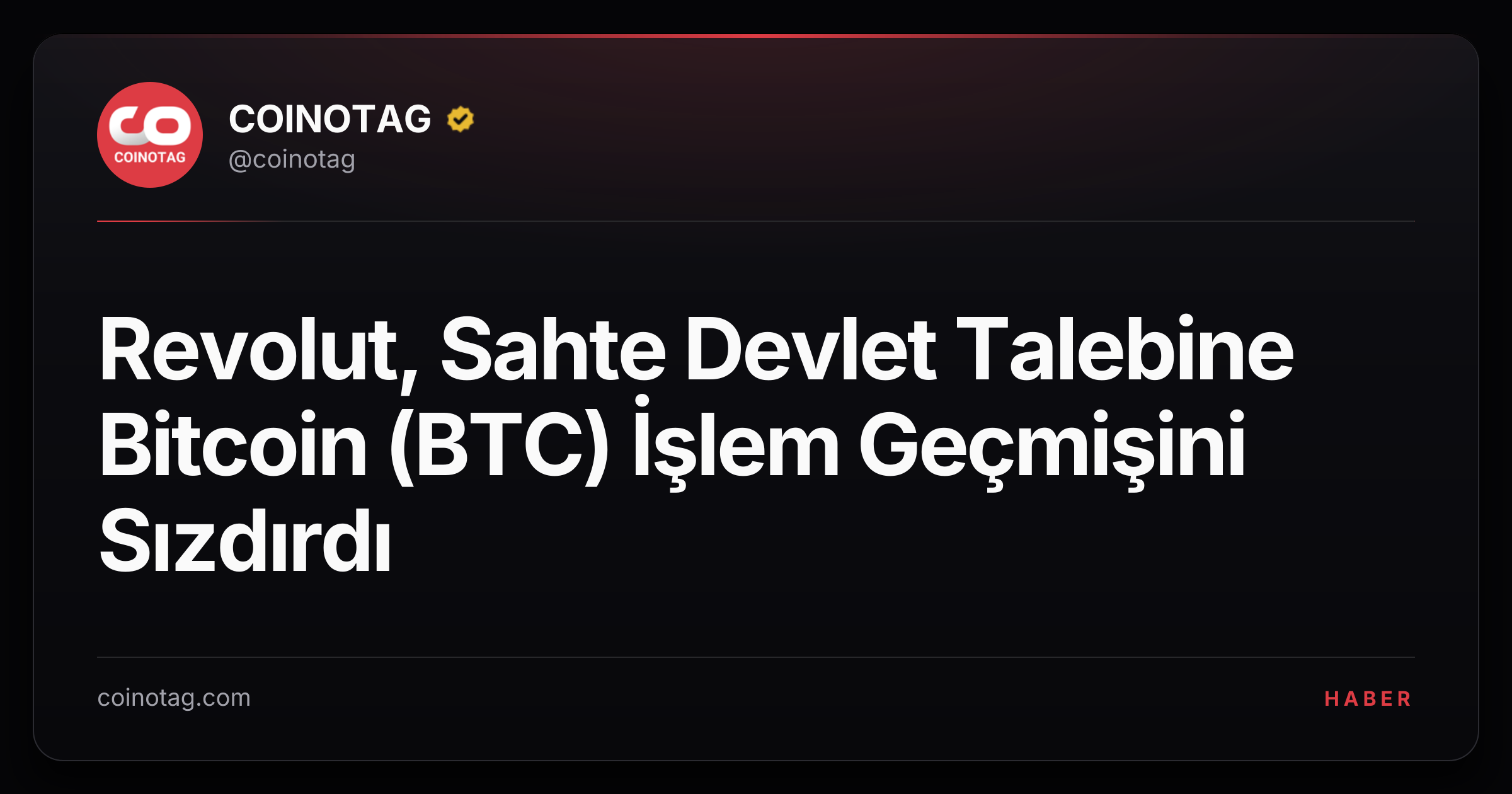 Revolut, Sahte Devlet Talebine Bitcoin (BTC) İşlem Geçmişini Sızdırdı