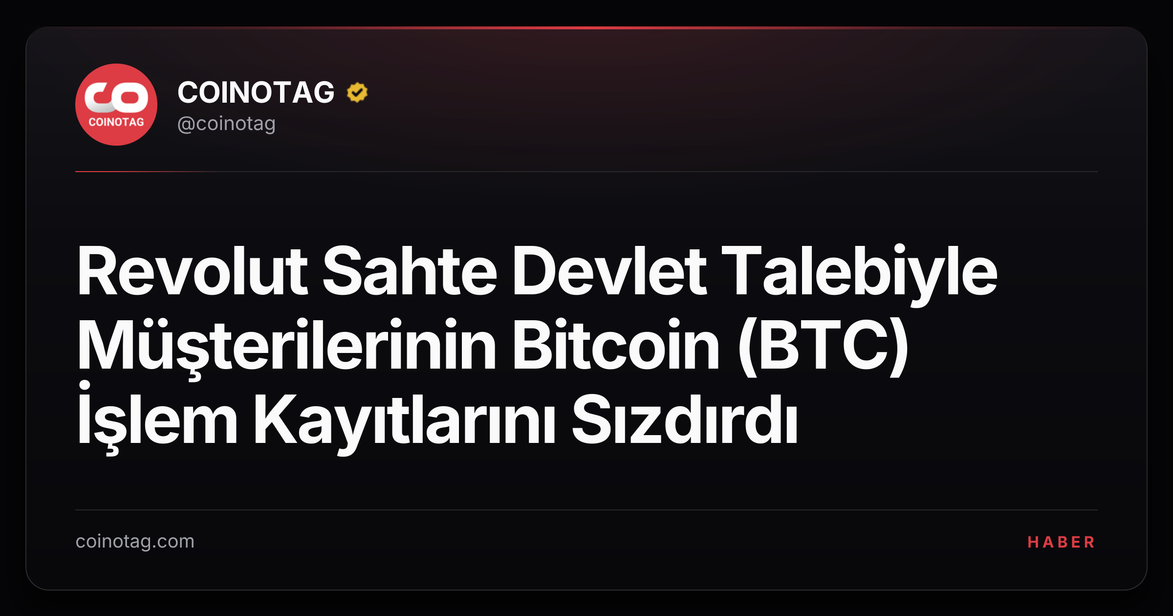 Revolut Sahte Devlet Talebiyle Müşterilerinin Bitcoin (BTC) İşlem Kayıtlarını Sızdırdı
