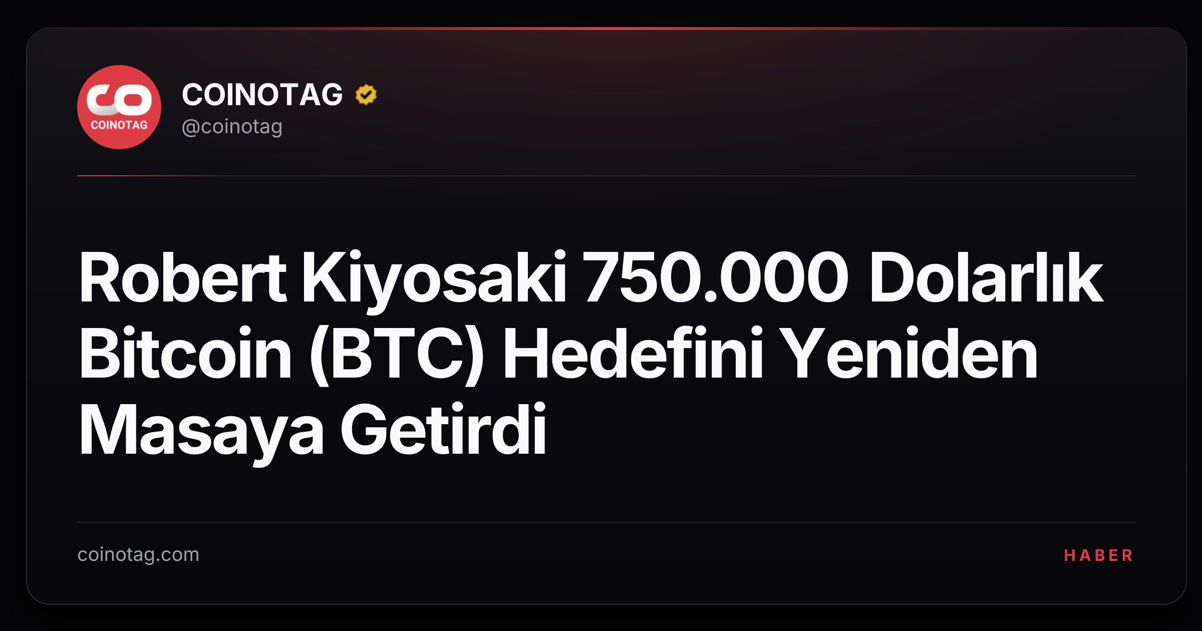 Robert Kiyosaki 750.000 Dolarlık Bitcoin (BTC) Hedefini Yeniden Masaya Getirdi