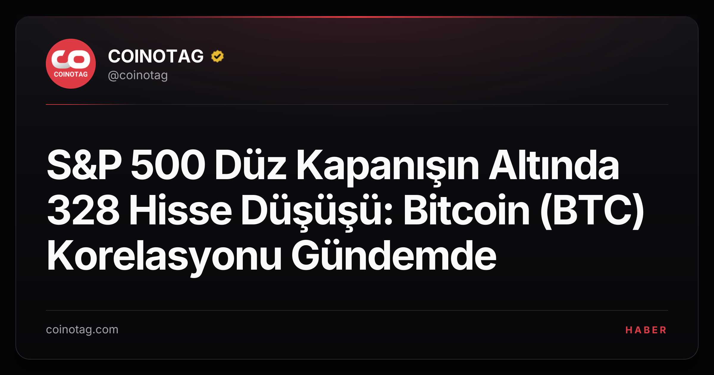 S&P 500 Düz Kapanışın Altında 328 Hisse Düşüşü: Bitcoin (BTC) Korelasyonu Gündemde