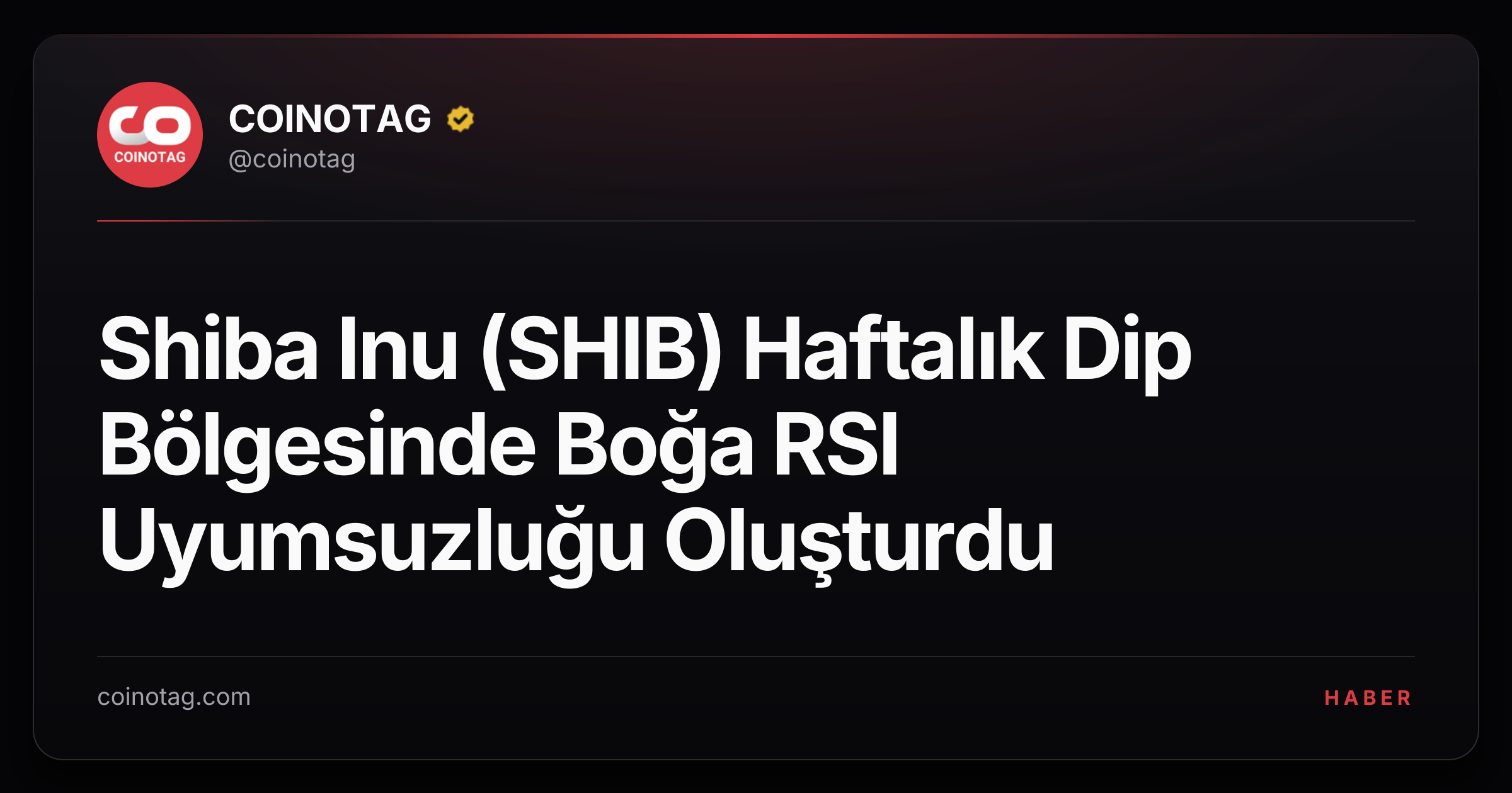 Shiba Inu (SHIB) Haftalık Dip Bölgesinde Boğa RSI Uyumsuzluğu Oluşturdu