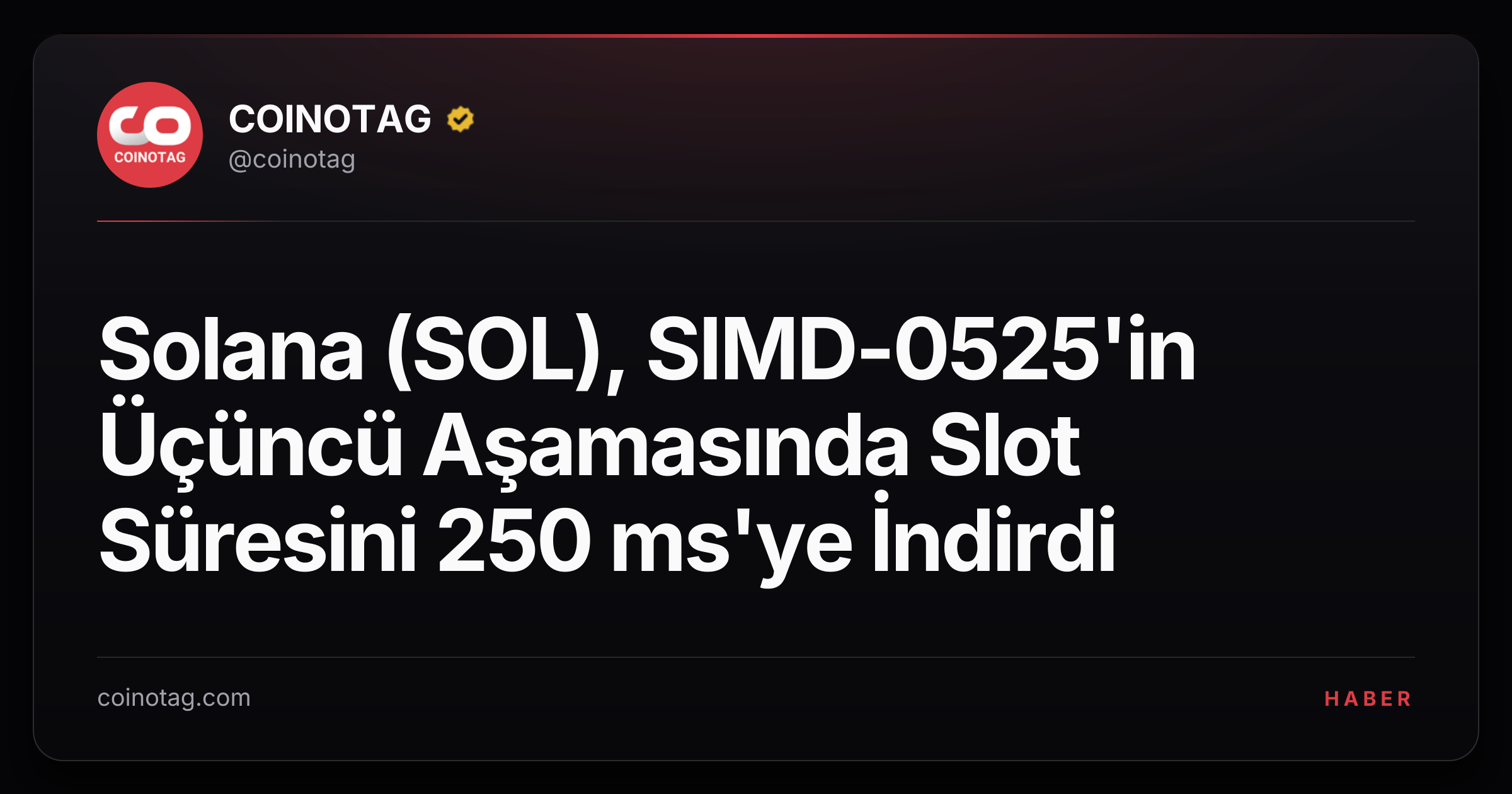 Solana (SOL), SIMD-0525'in Üçüncü Aşamasında Slot Süresini 250 ms'ye İndirdi