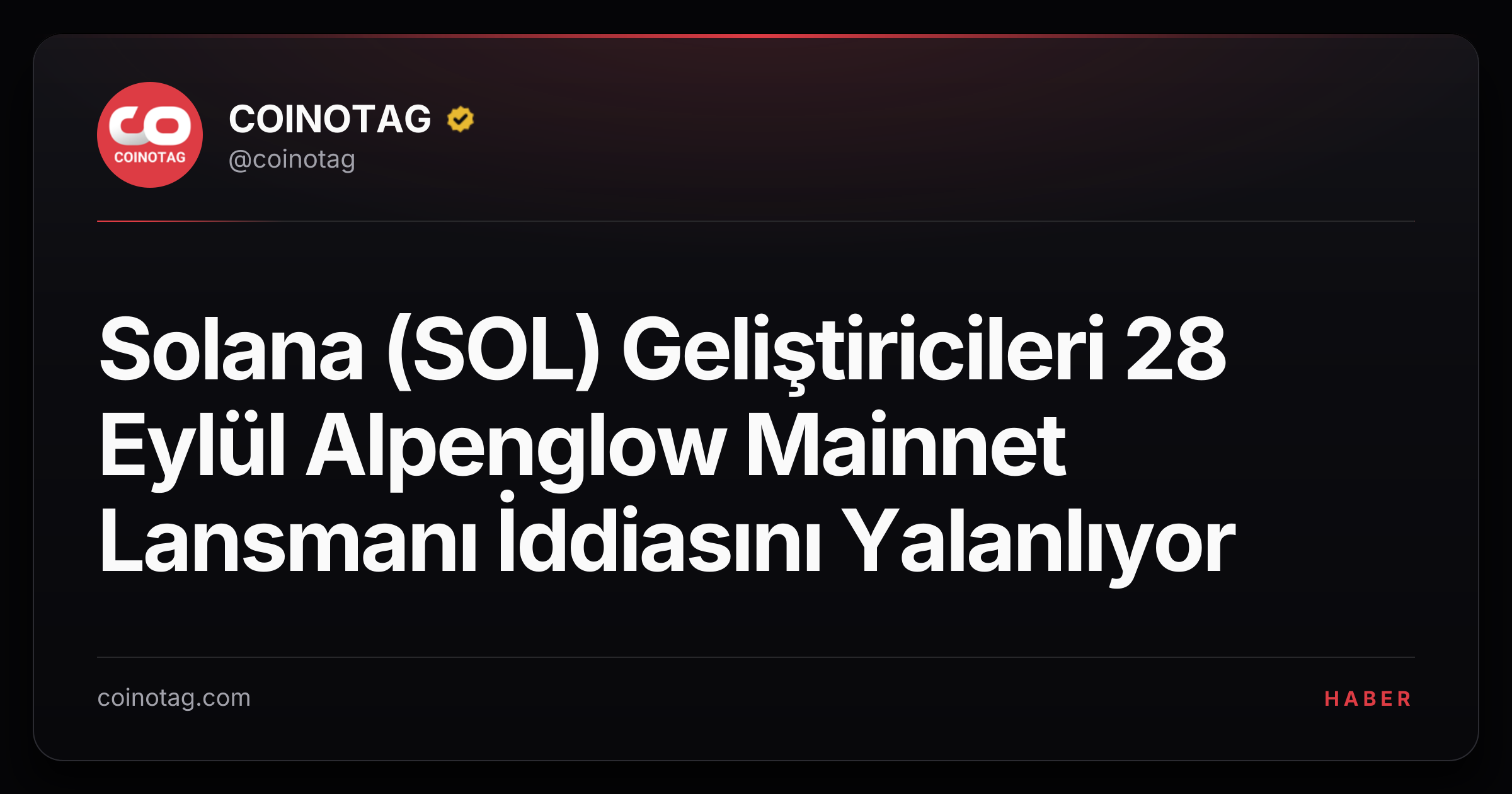 Solana (SOL) Geliştiricileri 28 Eylül Alpenglow Mainnet Lansmanı İddiasını Yalanlıyor