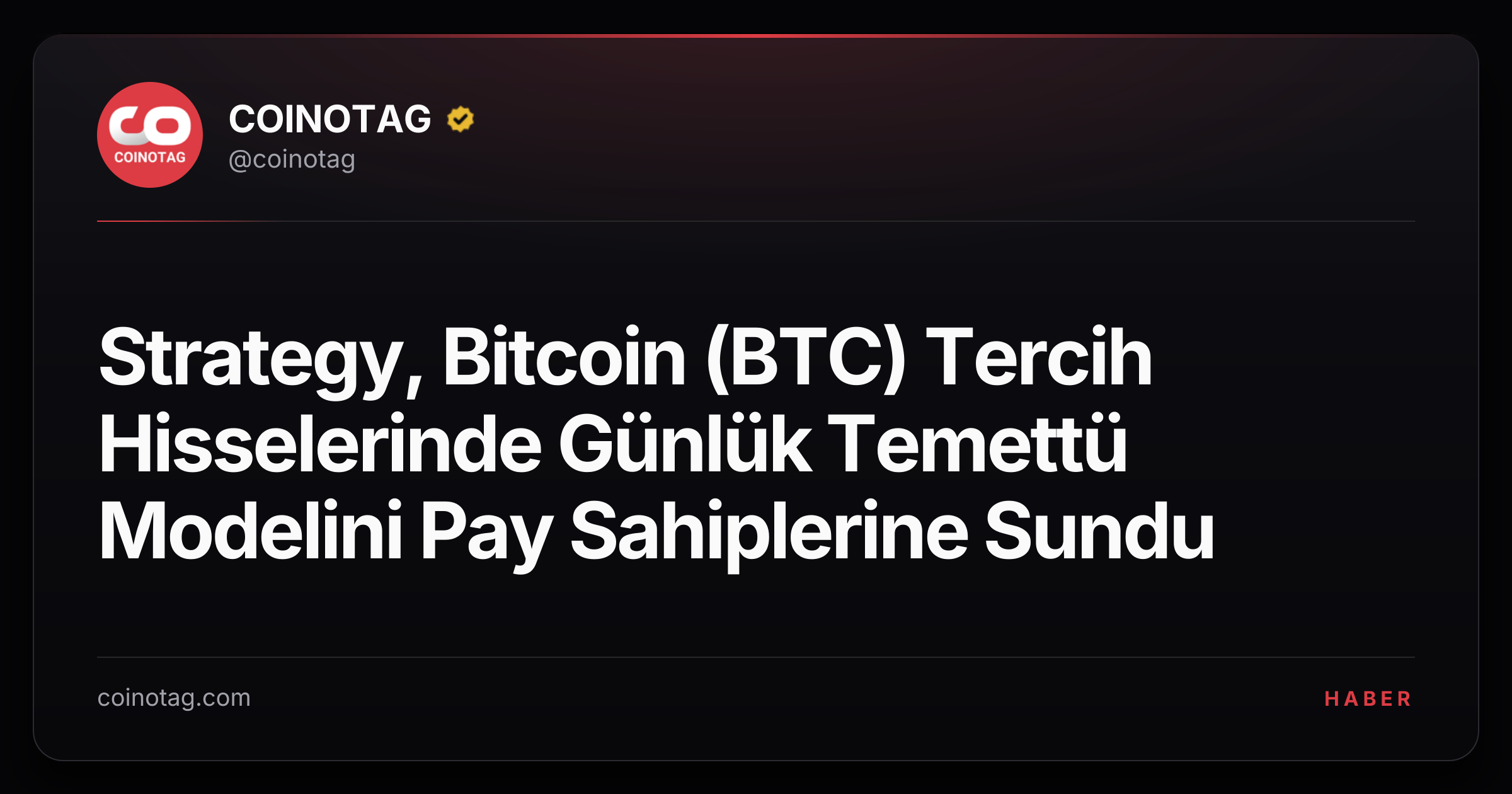 Strategy, Bitcoin (BTC) Tercih Hisselerinde Günlük Temettü Modelini Pay Sahiplerine Sundu