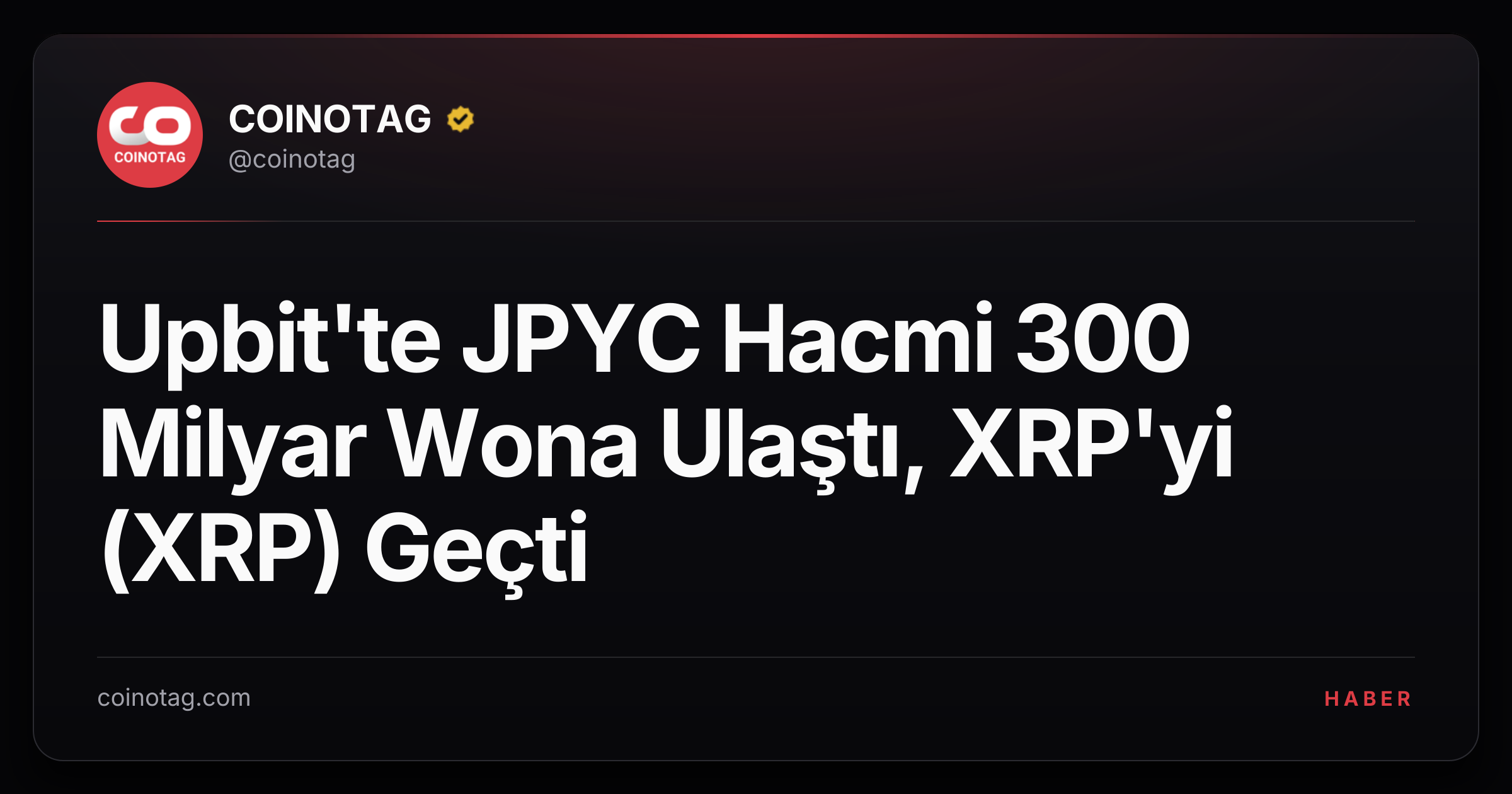 Upbit'te JPYC Hacmi 300 Milyar Wona Ulaştı, XRP'yi (XRP) Geçti