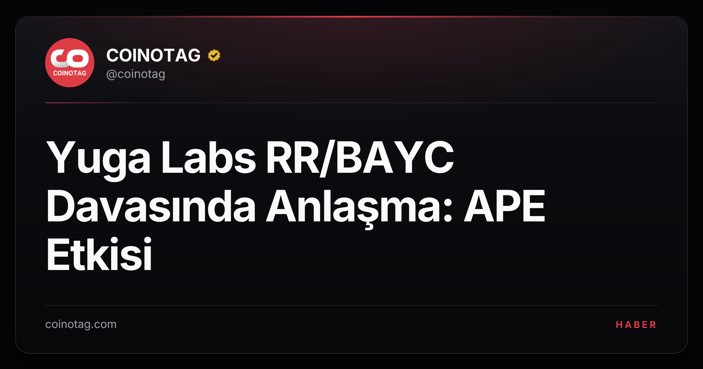 Yuga Labs RR/BAYC Davasında Anlaşma: APE Etkisi