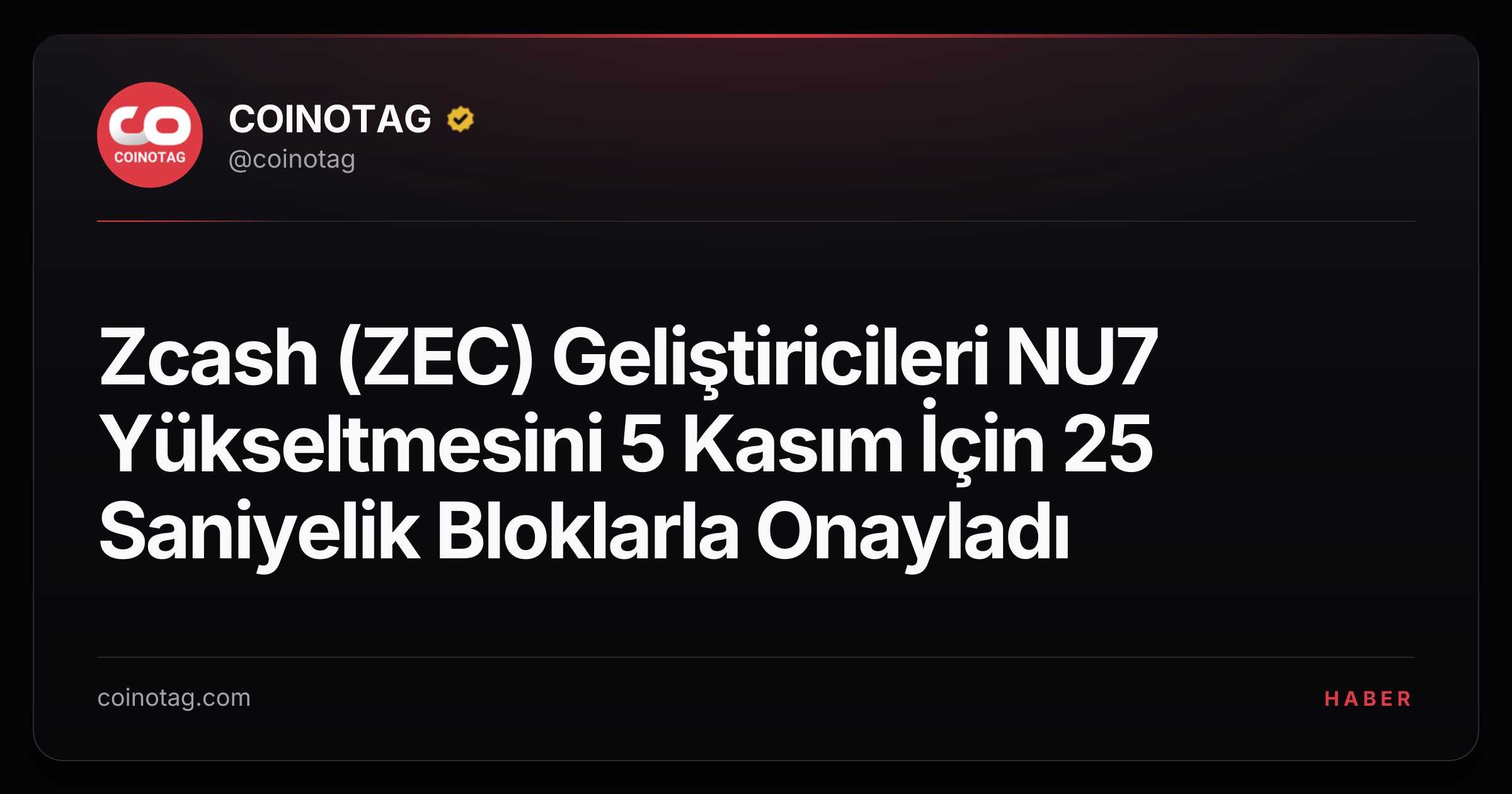 Zcash (ZEC) Geliştiricileri NU7 Yükseltmesini 5 Kasım İçin 25 Saniyelik Bloklarla Onayladı