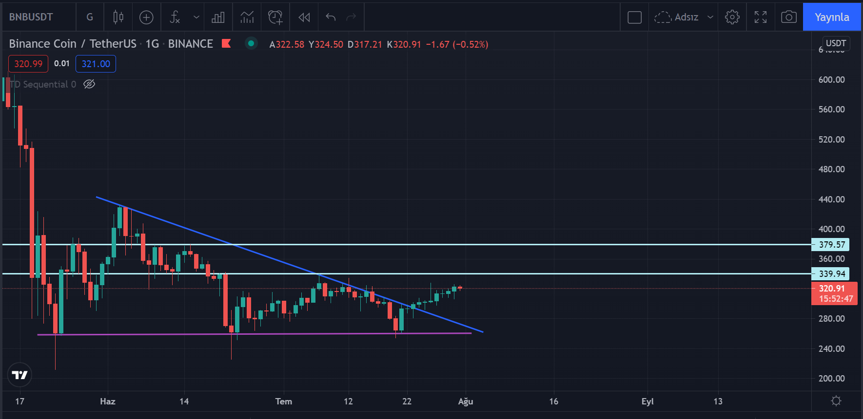 Binance Coin Direnç Seviyesi!