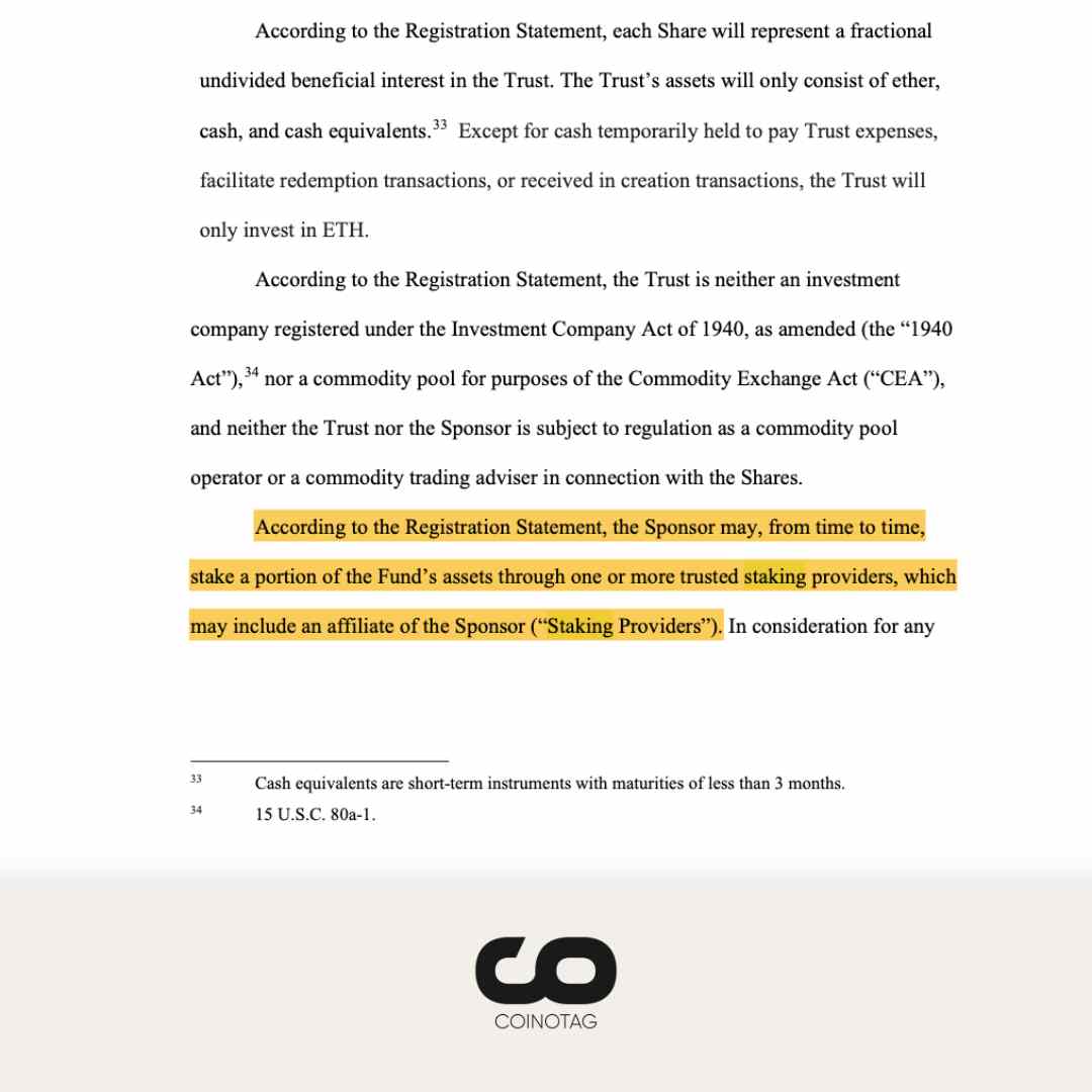 Fidelity Ethereum Staking Proof