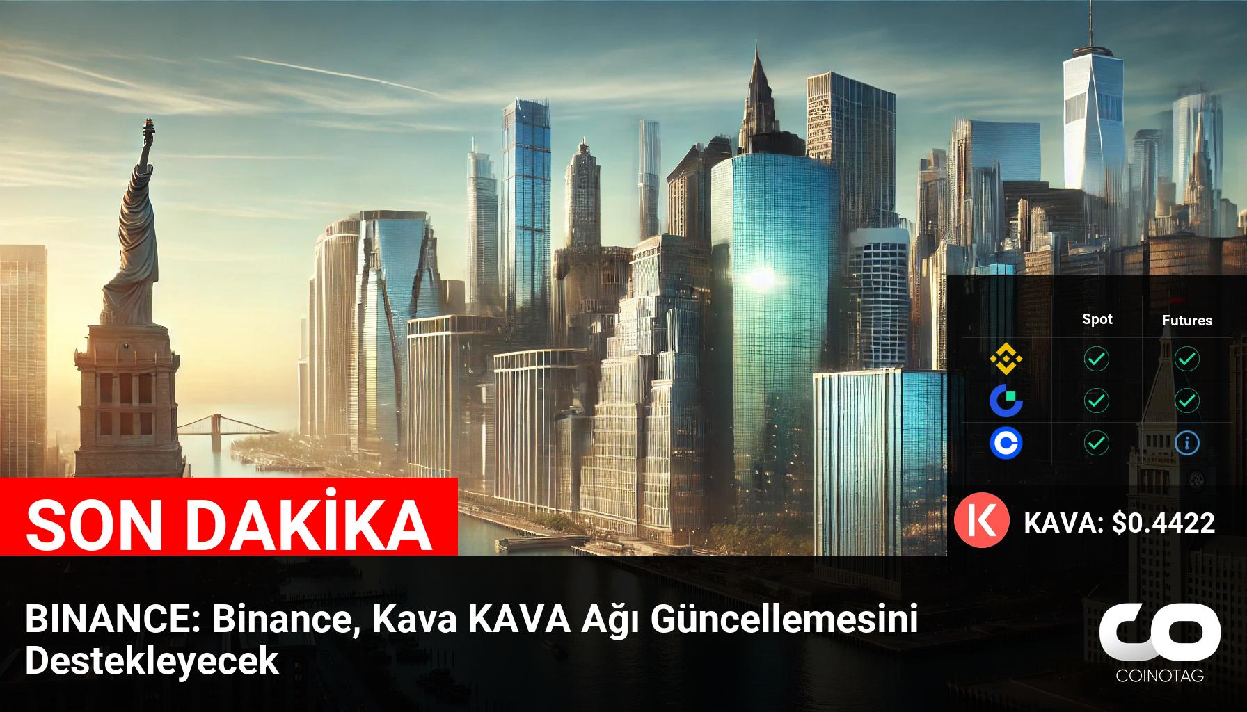 Binance, Kava KAVA Ağı Güncellemesini Destekleyerek KAVA (KAVA) Coin’in Değerini Yükseltiyor logo