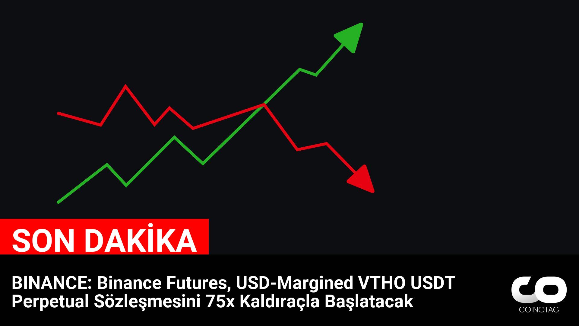 BINANCE: Binance Futures, USD-Margined VTHO USDT Perpetual Sözleşmesi 75x Kaldıraçla Yeni Başlayacak logo