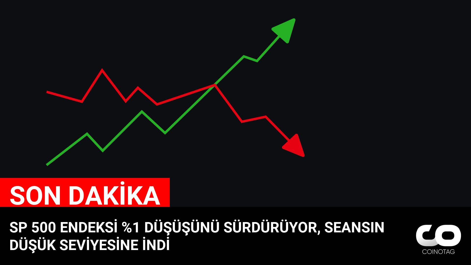 SP 500 ENDEKSİ %1 DÜŞÜŞÜNÜ SÜRDÜRÜYOR, SEANSIN DÜŞÜK SEVİYESİNE İNDİ logo